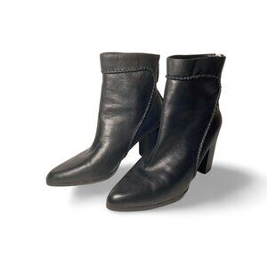Joe’s Jeans Harmon Leather Booties in Black